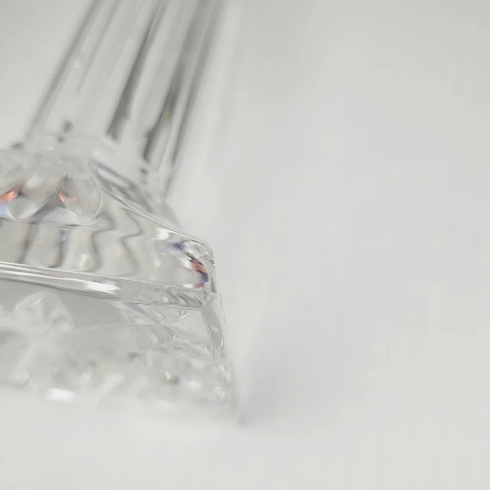 Set Of 2 Waterford Lismore Crystal 6” Column Candlesticks Made In Germany FLAW! - Picture 8 of 10